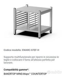 UNOX banco di supporto inox per forno elettrico