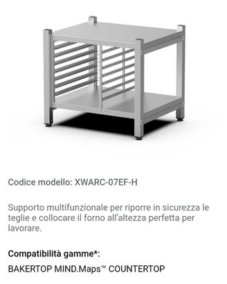 UNOX supporto acciaio inox  forno elettrico pizza