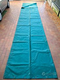 TELO PVC impermeabile verde con occhielli