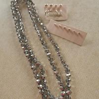 collana e 7 paia orecchini 