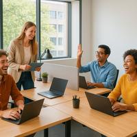 Ufficio coworking - condiviso