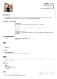 Candidatura per Lavoro Part-Time Estivo