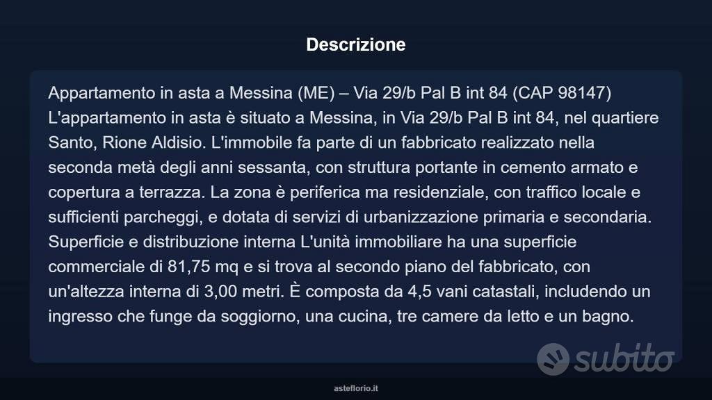 Appartamento – Messina, Mangialupi, III Circoscrizione - Vista 4