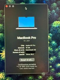 Macbook pro 14” M1 2021