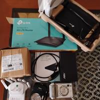 router 2,usb2.0,2 macchine fotografiche 