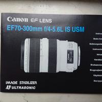 Libretto istruzioni Canon EF 70-300mm f/4-5.6 L IS