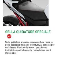 Sella special oroginale honda hornet 750