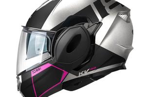 Casco Kappa flip back KV55 BASIC grigio rosa