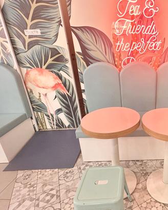 Divanetti Ecopelle Bar + Tavolini