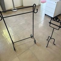 Porta asciugamani e portarotolo carta igenica