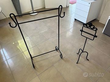 Porta asciugamani e portarotolo carta igenica