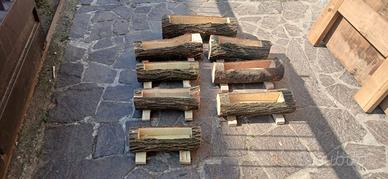 Vasi tronco in legno costo l uno