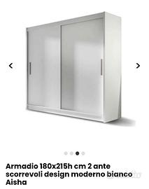 2 Armadi 180l 58p 215h Ante scorrevoli NUOVI