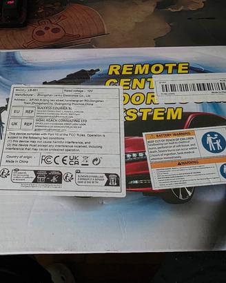 Kit Chiusura Centralizzata Universale con Telecoma