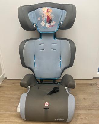 Seggiolino auto  alzata e schienale rimovibile