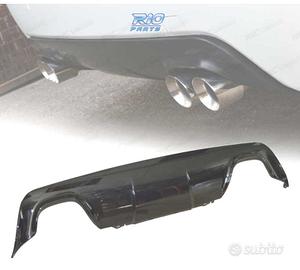 DIFFUSORE BMW E60 03-10 LOOK M DOPPIA USCITA NERO 