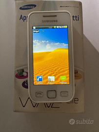 Samsung wave lite telefono cellulare bianco  touch