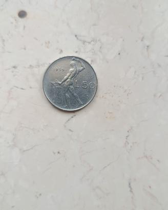 Moneta 50 Lire 1959