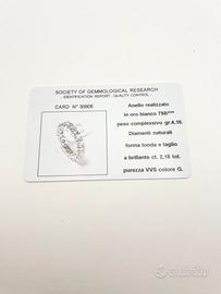 anello oro 18 kt brillanti ct 2.15