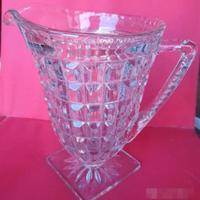 Brocca portaghiaccio vintage in vetro cristallo 