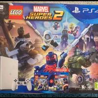 Bundle PS4 500gb slim white + giochi e accessori