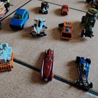 auto piccoline varie in acciaio con gomme,