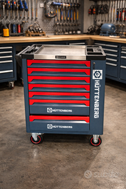 Carrello da Officina Hüttenberg con 8 Cassetti