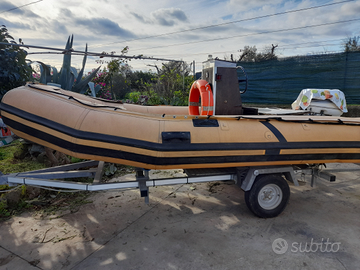 Carrello omologato più gommone