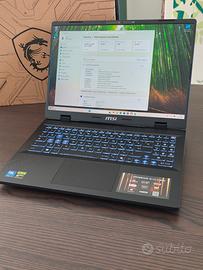 Notebook Gaming MSI 16" ultra 7 RTX 5060 nuovo gar