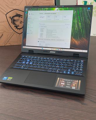 Notebook Gaming MSI 16" ultra 7 RTX 5060 nuovo gar