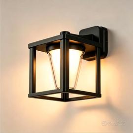 Coppia di applique lampada da parete per esterni