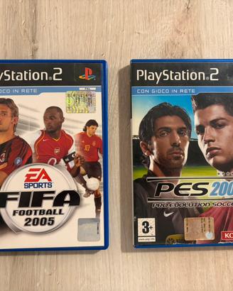 Giochi PS2: FIFA 2005 + PES 2008