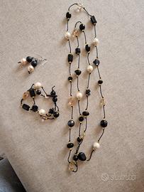 Collana, bracciale, orecchini
