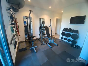 Home gym completa body solid-280kg dischi-rack-bil