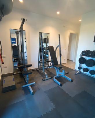 Home gym completa body solid-280kg dischi-rack-bil