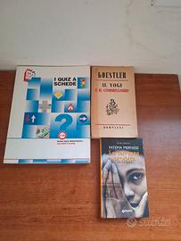 Lotto 3 Libri Misti Saggistica, Narrativa e  quiz
