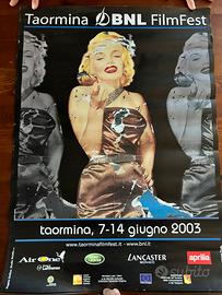 Manifesto Marilyn Monroe Filmfestival Taormina