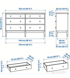 cassettiera 6 cassetti ikea