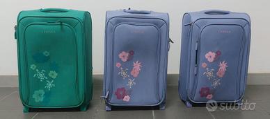 3 trolley da viaggio bagaglio a mano carpisa