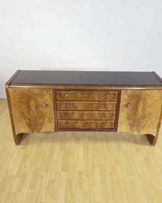 Credenza LUPPARELLI Foligno In Radica e Vetro Fumè