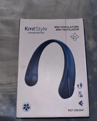 Ventilatore da collo ricaricabile usb con scatola