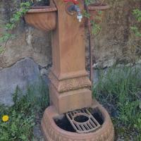 Fontana giardino ferro verniciato e riverniciabile