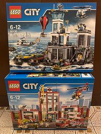 Lego caserma pompieri  60110 e polizia 60130