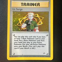 Lt.surge 17/132 gym heroes holo pokemon ing pl