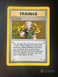 Lt.surge 17/132 gym heroes holo pokemon ing pl