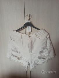 short donna estivo bianco 