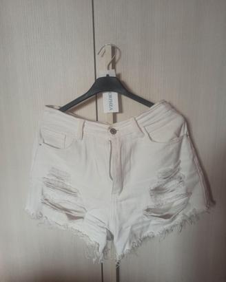 short donna estivo bianco 