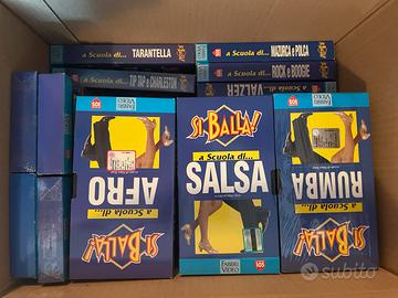 Collezione di VHS su lezioni di ballo