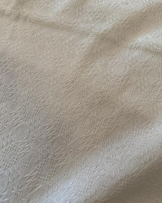 Copriletto matrimoniale cotone piquet a jacquard