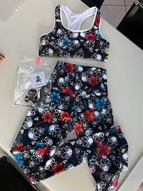 Completo sportivo donna top e leggings Boneswimmer